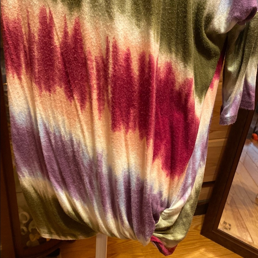 Yahada Multicolor Relaxed Fit Tyedye Tunic View 4